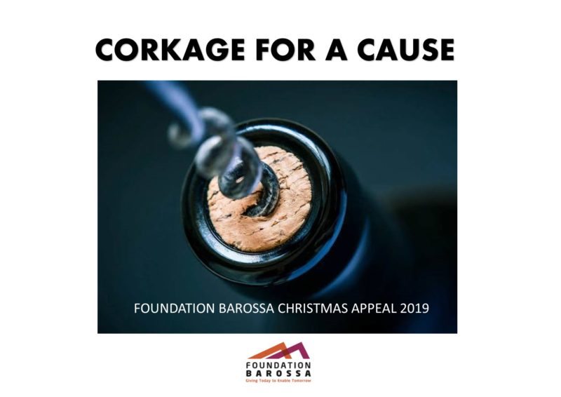 Corkage for a cause Barossa