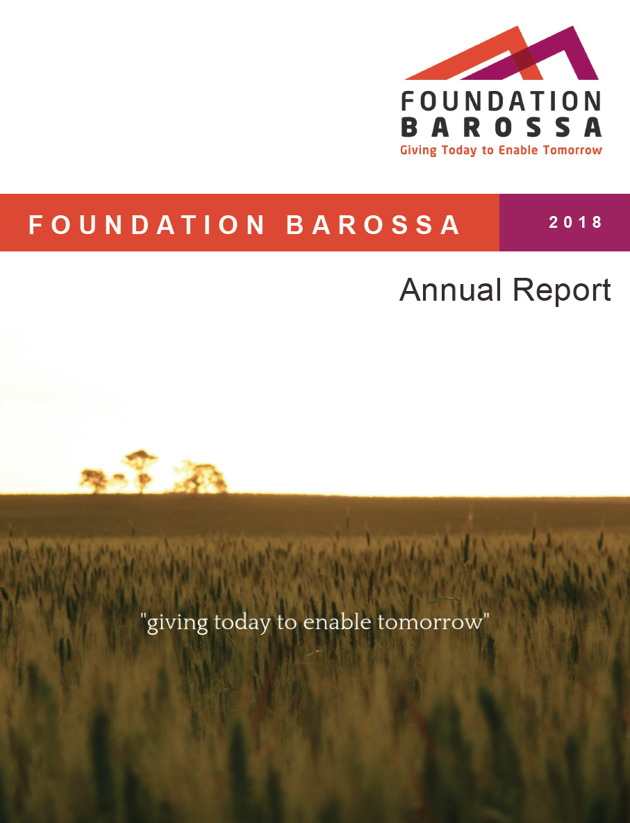 2018 Foundation Barossa Annual Report